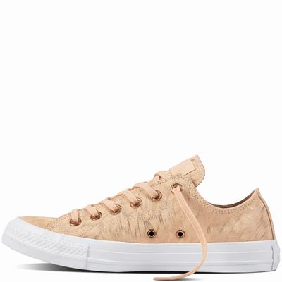 Converse Chuck Taylor All Star Shimmer Suede Low Tops Womens - Pink/Pink/White Shoes (649GHPJZ)
